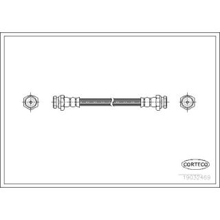 Stabdžių žarnelė CORTECO 19032469