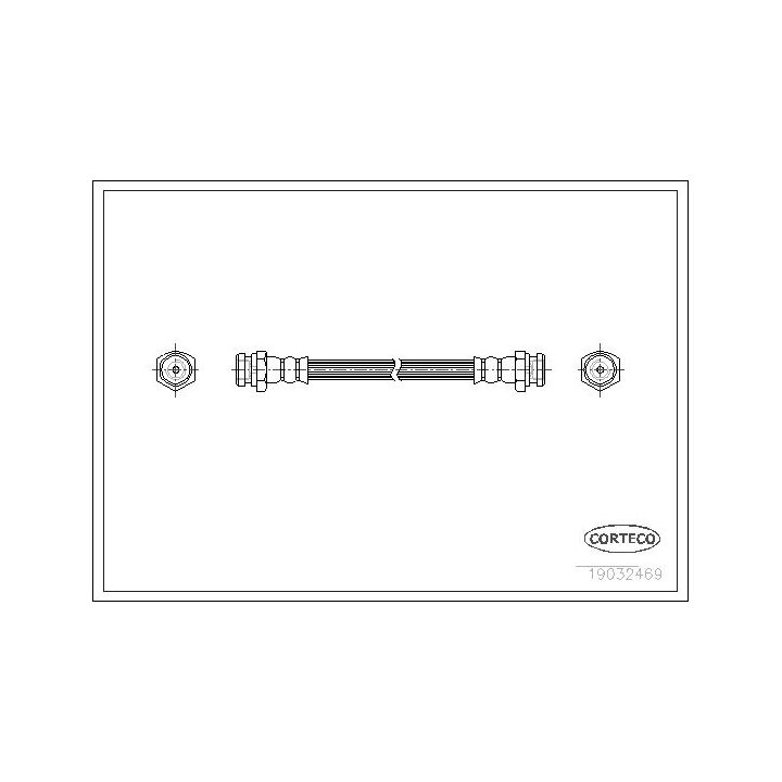 Stabdžių žarnelė CORTECO 19032469