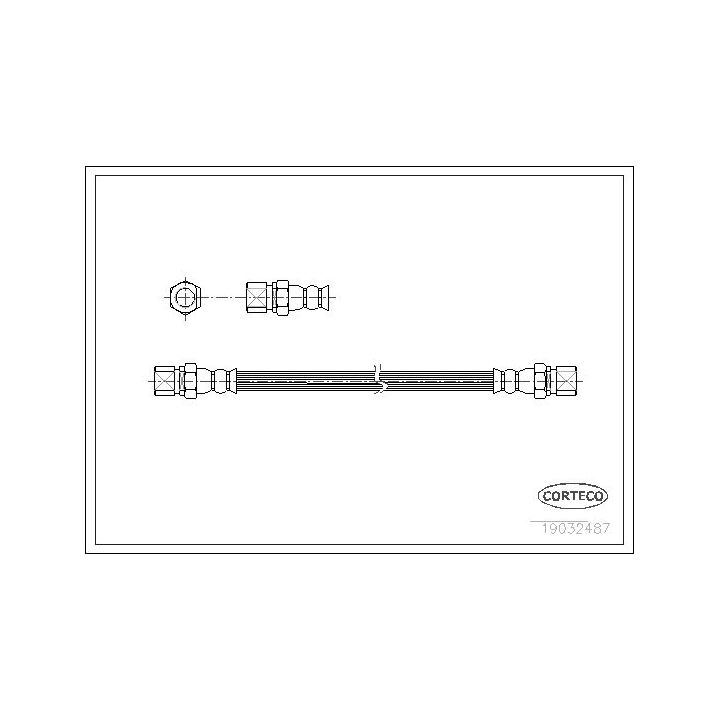 Stabdžių žarnelė CORTECO 19032487
