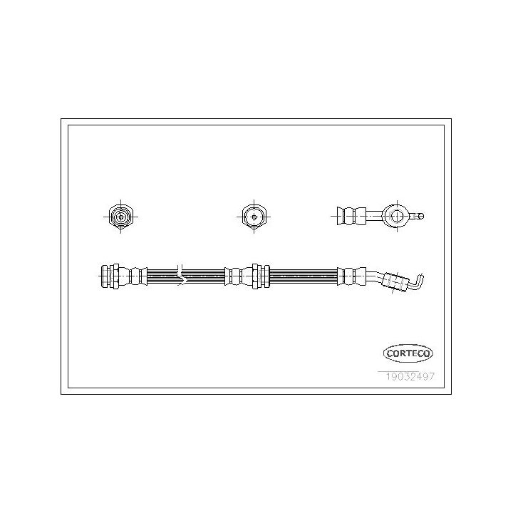 Stabdžių žarnelė CORTECO 19032497