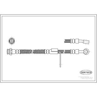 Stabdžių žarnelė CORTECO 19032532