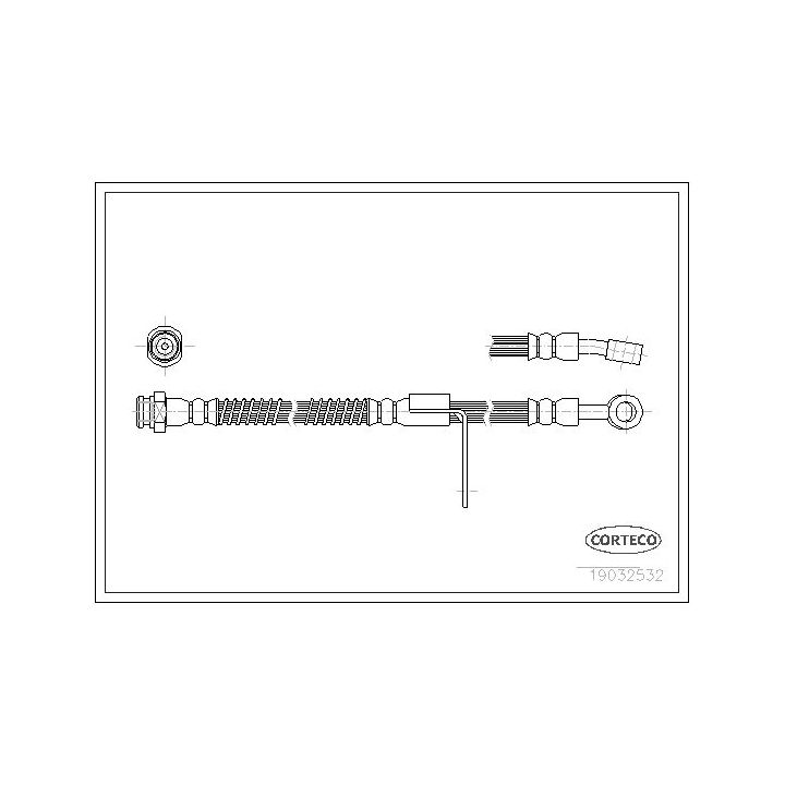 Stabdžių žarnelė CORTECO 19032532