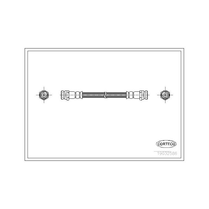 Stabdžių žarnelė CORTECO 19032586