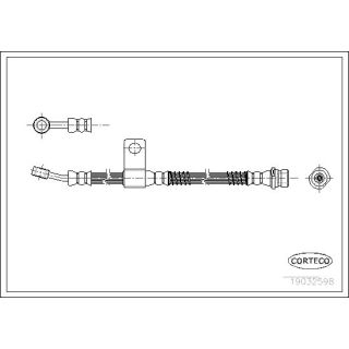 Stabdžių žarnelė CORTECO 19032598