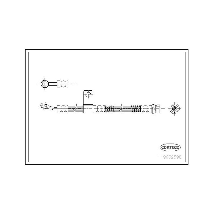 Stabdžių žarnelė CORTECO 19032598