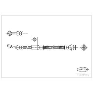 Stabdžių žarnelė CORTECO 19032599