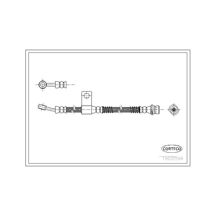 Stabdžių žarnelė CORTECO 19032599