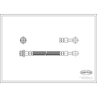 Stabdžių žarnelė CORTECO 19032605