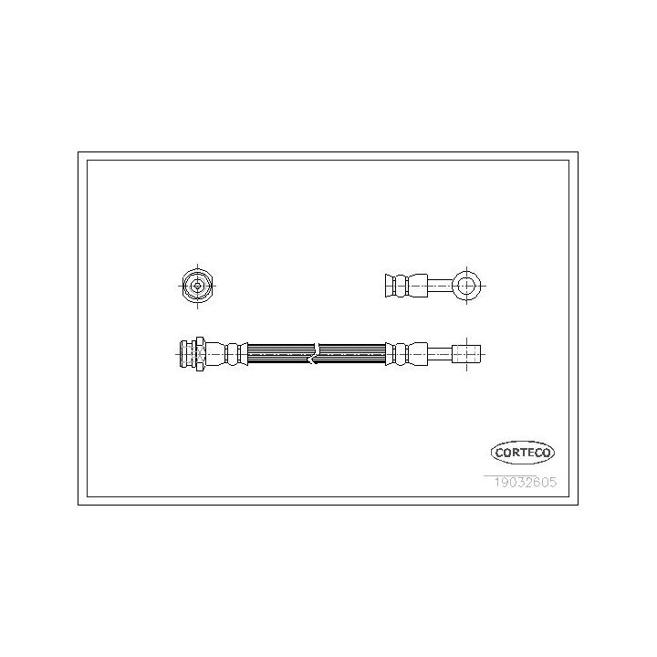 Stabdžių žarnelė CORTECO 19032605