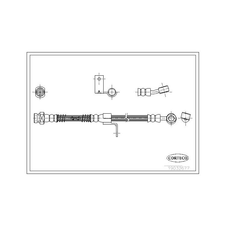 Stabdžių žarnelė CORTECO 19032677
