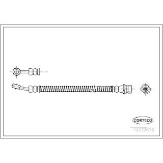 Stabdžių žarnelė CORTECO 19032678