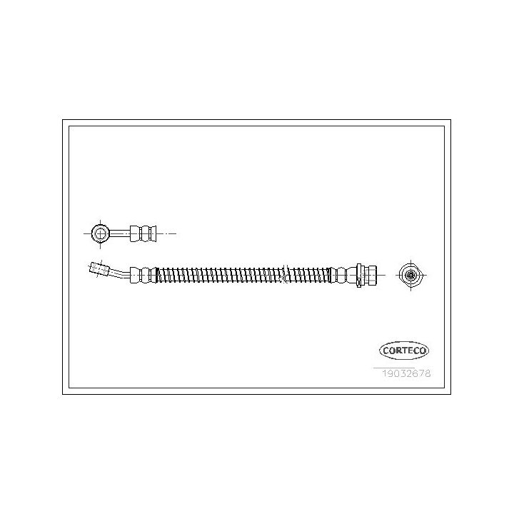 Stabdžių žarnelė CORTECO 19032678
