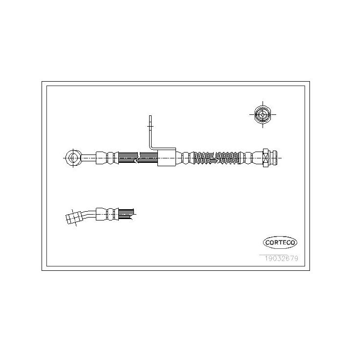 Stabdžių žarnelė CORTECO 19032679