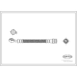 Stabdžių žarnelė CORTECO 19032680