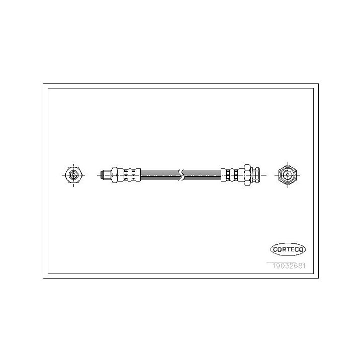 Stabdžių žarnelė CORTECO 19032681
