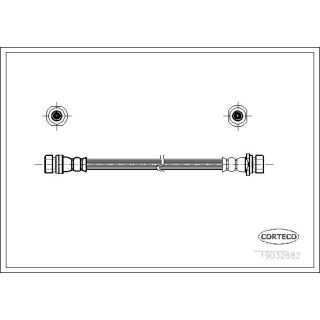 Stabdžių žarnelė CORTECO 19032682