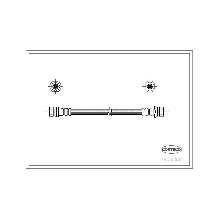 Stabdžių žarnelė CORTECO 19032682