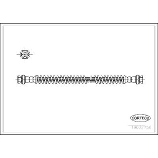 Stabdžių žarnelė CORTECO 19032750
