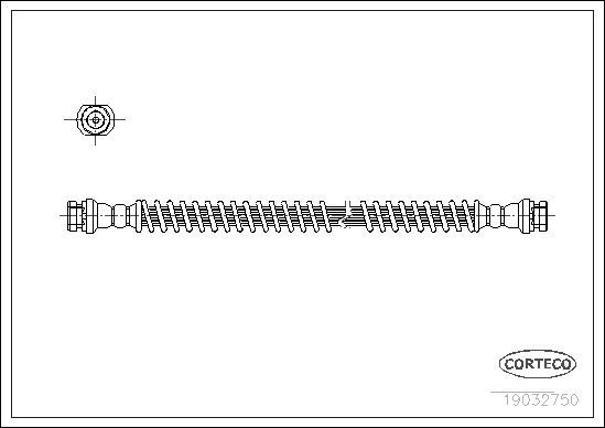 Stabdžių žarnelė CORTECO 19032750