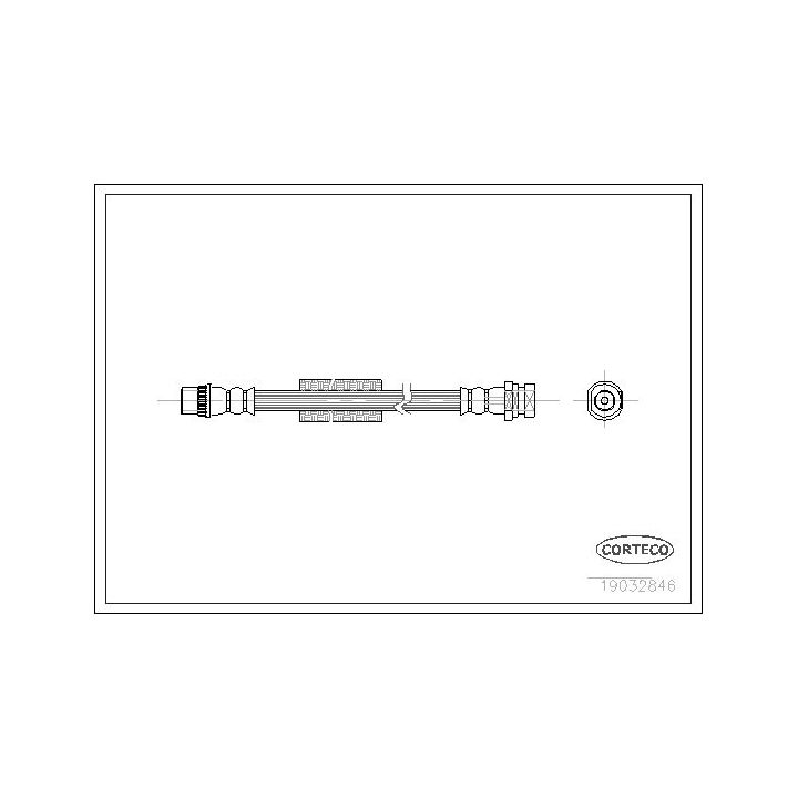 Stabdžių žarnelė CORTECO 19032846
