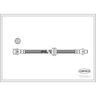 Stabdžių žarnelė CORTECO 19032857