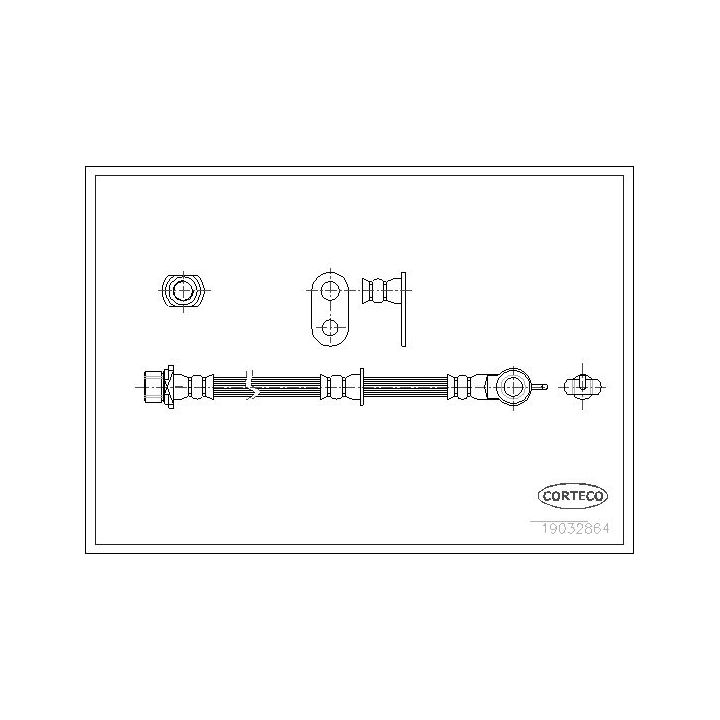 Stabdžių žarnelė CORTECO 19032864