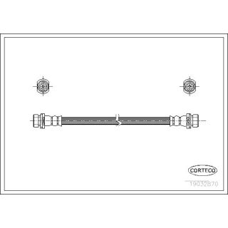 Stabdžių žarnelė CORTECO 19032870