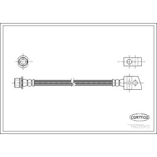 Stabdžių žarnelė CORTECO 19032912