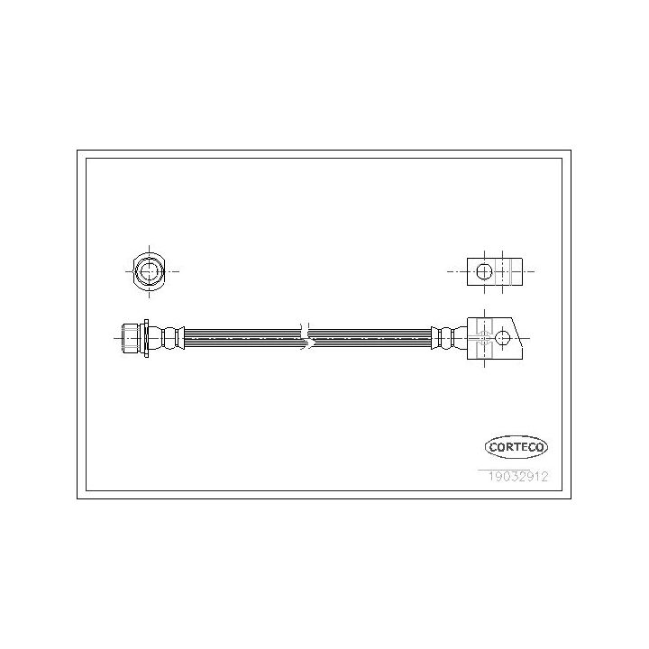 Stabdžių žarnelė CORTECO 19032912
