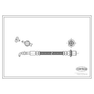 Stabdžių žarnelė CORTECO 19032916