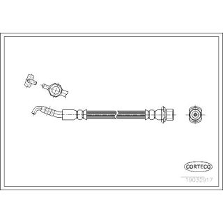 Stabdžių žarnelė CORTECO 19032917