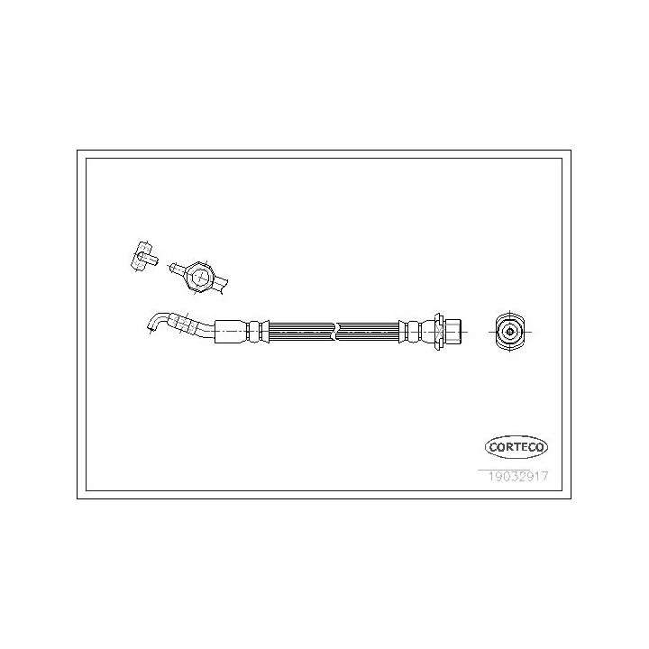 Stabdžių žarnelė CORTECO 19032917