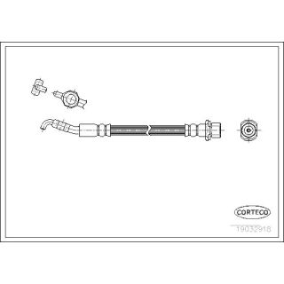 Stabdžių žarnelė CORTECO 19032918