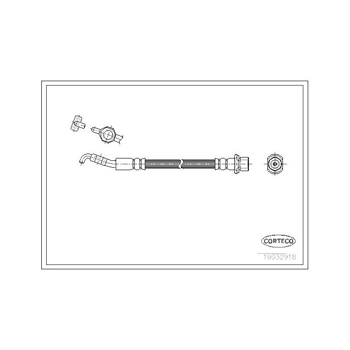 Stabdžių žarnelė CORTECO 19032918