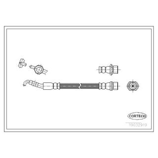 Stabdžių žarnelė CORTECO 19032919