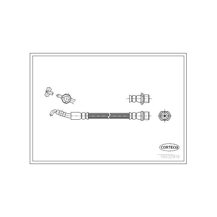 Stabdžių žarnelė CORTECO 19032919