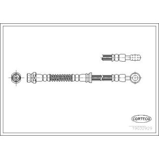 Stabdžių žarnelė CORTECO 19032929
