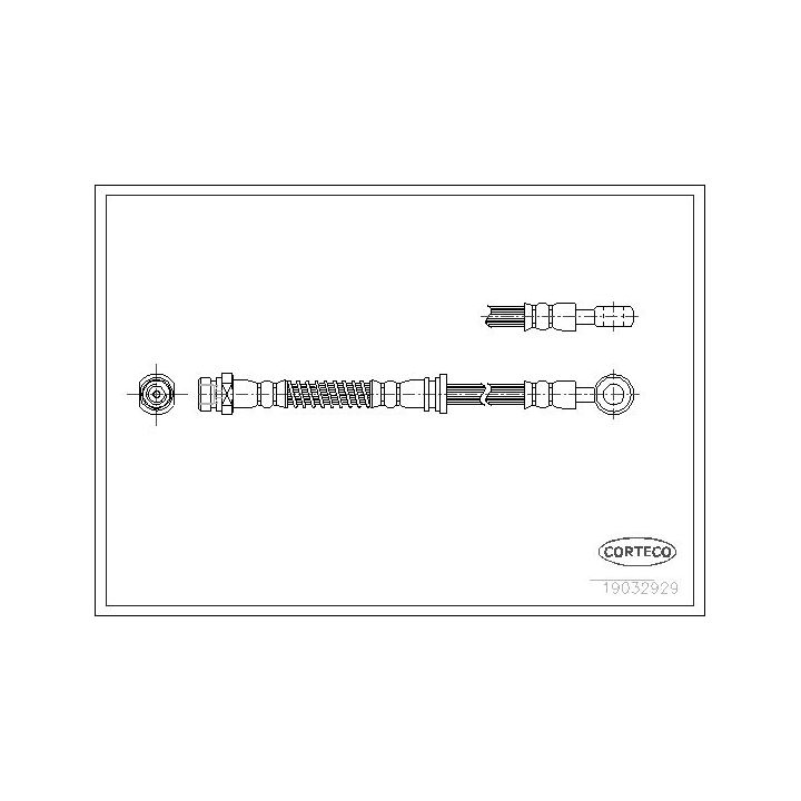 Stabdžių žarnelė CORTECO 19032929