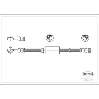 Stabdžių žarnelė CORTECO 19032941