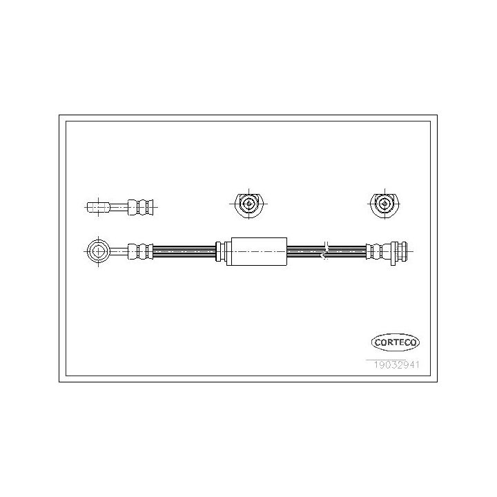 Stabdžių žarnelė CORTECO 19032941