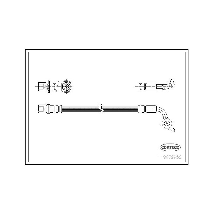 Stabdžių žarnelė CORTECO 19032952