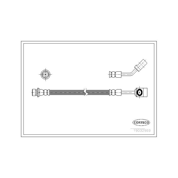 Stabdžių žarnelė CORTECO 19032969