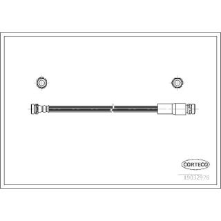 Stabdžių žarnelė CORTECO 19032978