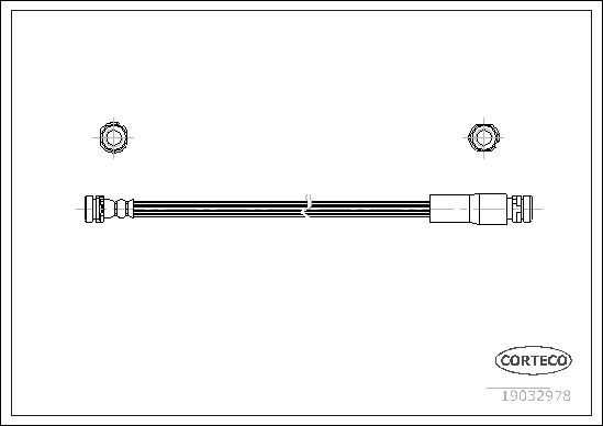 Stabdžių žarnelė CORTECO 19032978