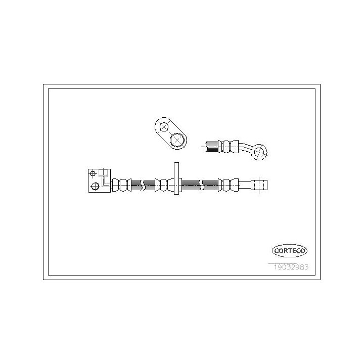 Stabdžių žarnelė CORTECO 19032983