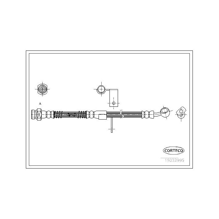 Stabdžių žarnelė CORTECO 19032995
