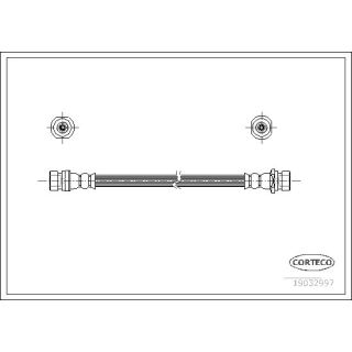 Stabdžių žarnelė CORTECO 19032997