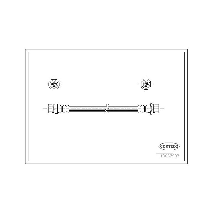Stabdžių žarnelė CORTECO 19032997
