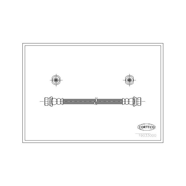 Stabdžių žarnelė CORTECO 19033000