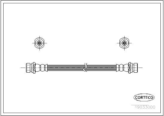 Stabdžių žarnelė CORTECO 19033000